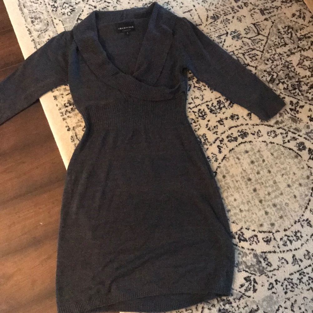 Gray sweater dress small